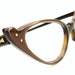Vintage Satin Brown 50s Cat Eye Sunglasses eyeglasses Frame