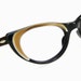 Vintage 60s Satin Brown Cat Eye Eyeglasses Frame Bausch&Lomb