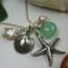 Free Shipping in US - SEA STORY With a Chalcedony Teardrop ... Necklace - Winter Holidays, Christmas gift idea