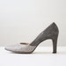 vintage 1950's suede and ostrich pumps size 7 1/2
