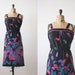 1970s feather print sundress
