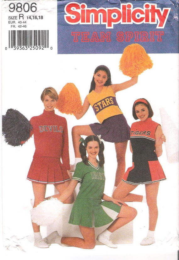 Adult Cheerleader Costume Sewing Pattern by GrandmaMadeWithLove