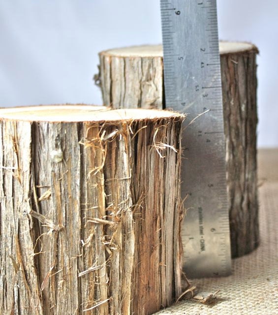 Centerpiece Table Decor set of 3 Cedar Wood by tricia16designs