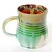 12 oz Green and Teal Coffee Cup or Teacup