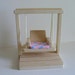 Wooden Doll Swing Set, Doll House Accessories, Natural Wood Waldorf- inspired Toy, fits Barbie Christmas gift
