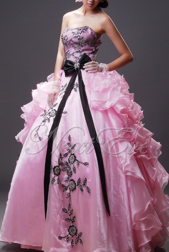 Items similar to Charmeuse Strapless Ball Gown Prom Dress - ren10a19 on ...