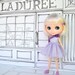 Cassis Violette Dress for Blythe Doll - French Macaron Collection