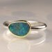 Boulder Opal Ring, 18k Gold and Sterling Silver, Gemstone Ring