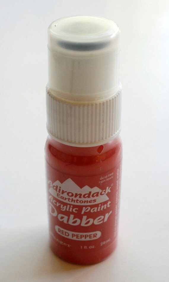  Available in Ten Colors - Acrylic Paint Dabber - Red Pepper - 1 oz
