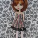 Gothic lolita black dress with cameo and hairband for Pullip - Little Lénie