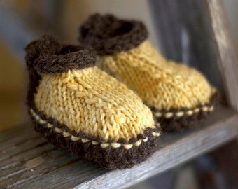 Knitting Pattern - Baby Booties - Knit Baby Booties - Baby Booties Pattern - Slippers - Shoes - Wool Slippers - Baby Slippers