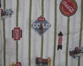 Coca Cola  Coke   Queen fitted bed   sheet