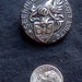 SALE NOW 20% OFF..Large Silver Seehalde Gott Walte Button Military Uniform European