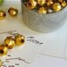 25 vintage gold mercury glass beads faceted, christmas supplies, vintage gold christmas beads,