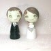 Cute Zombie Wedding Cake Toppers