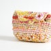 Pastel Colors Crocheted Rag Clutch ......... OOAK ............... Romantic ......... Shabby Chic