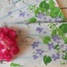 Vintage Pillowcase Set - Purple Flowers