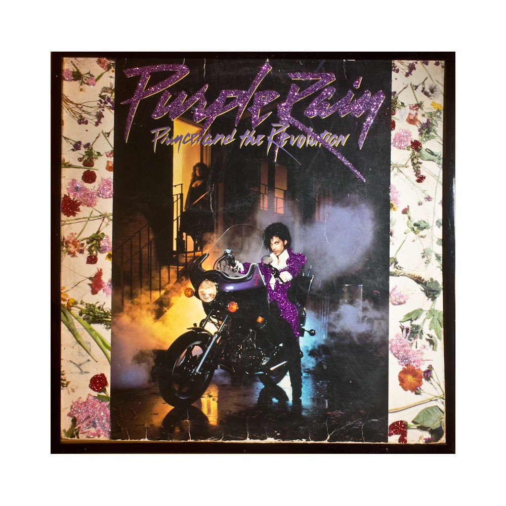 Glittered Prince Purple Rain Album
