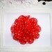Girls Hair Clip - Girls Flower Hair Clip - Red and White Polka Dot Flower Hair Clip