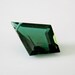 Deep Green Amethyst Fancy Kite Gem Cut Focal Briolette- 14 Carats