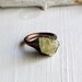 Copper Ring Brazilianite Yellow Green Olive Chartreuse Raw Gem Stone Artisan Handmade