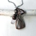 Assemblage Necklace Amethyst Druzy Quartz Copper Crystal Gemstone Handmade Pendant