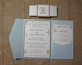 Seashell Wedding Invitations 6