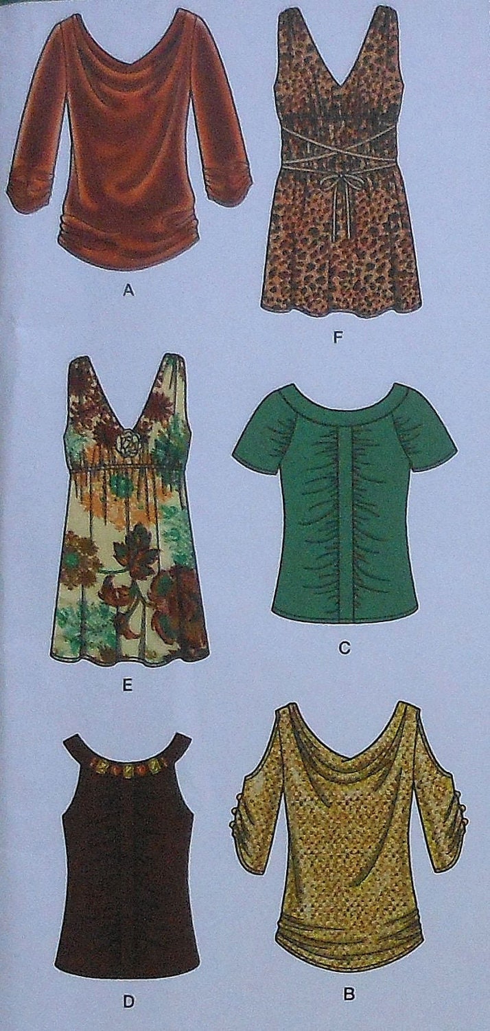 Casual Blouses Sewing Pattern UNCUT Simplicity Easy to Make