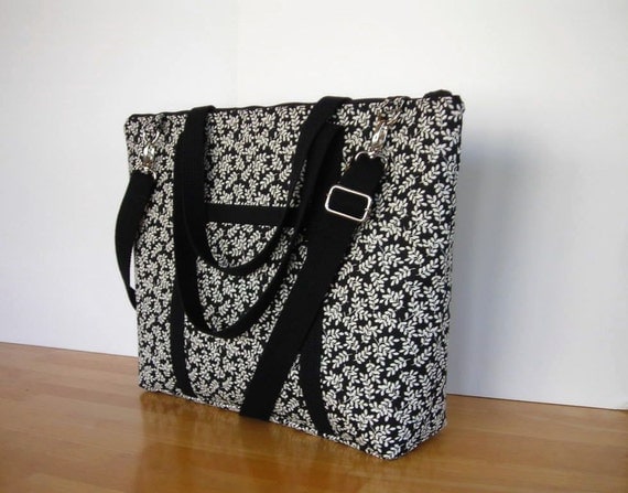 extra large black tote