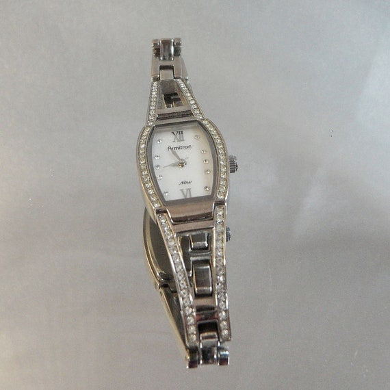 armitron swarovski crystal watch