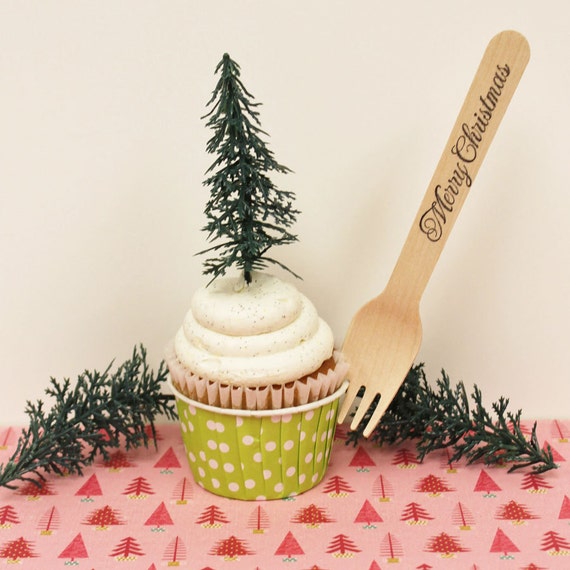 Cupcake Toppers, 12 Pine Tree CupcakeToppers, 12 Cupcake Baking Party, Cupcake Decorations, Christmas parties, Holiday baking, Party Favors Il_570xn