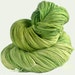 Silk Merino Hand Dyed Sock Yarn - Semisolid Lemongrass