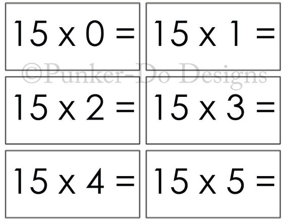 math flash cards multiplication