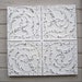 2'x2' Antique Ceiling Tile Circa 1910 FRAMED Ready to Hang. Great for Magnet Board. Architectural salvage.