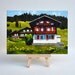 Switzerland Painting - The Chalet - 5x7 Oil Painting