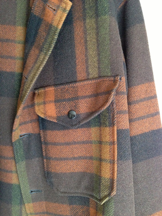 Vintage Pendleton wool plaid HUNTING MACKINAW JACKET