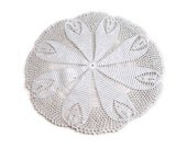 hand crocheted white doilie