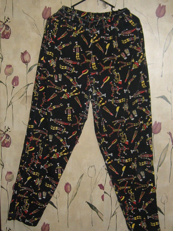 totally 80s Chef baggy pants Weight Lifting PANTS Zubaz