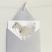 Goat in the Snow Five (5) Cards with Metallic Silver Envelopes