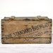 Vintage Industrial Lidded Wood Beer Crate / Industrial Storage