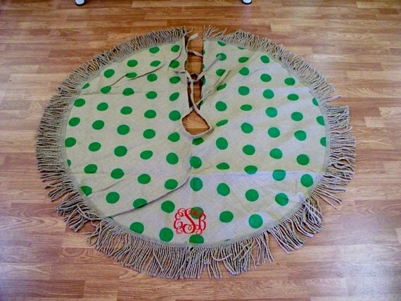 monogrammed burlap christmas tree skirt monogrammed burlap christmas tree skirt