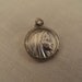 LOVELY VIRGIN MARY French Charm Large Silver 3D Catholic Religious