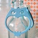 Aqua Owl Earrings