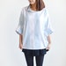 Vintage KIR sky blue and white stripe top