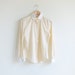 Vintage ERIC BENTLEY light yellow pinstripe shirt with peter pan collar.