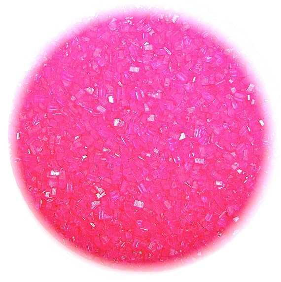 PINK SUGAR CRYSTALS Edible Sprinkles By JLouisedesigns On Etsy