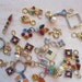 vintage bead and dangle mix - 41 pieces - JEWEL TONE multicolor assortment
