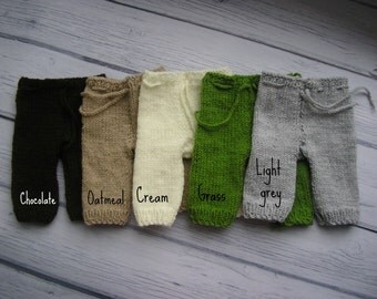 15% off SALE Newborn photo prop, newborn pants, knit newborn pants, newborn girl, newborn boy, newborn props, newborn photography prop