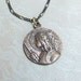 St Joan of Arc Bronze Catholic Medal Necklace Patron of France Girls and Soldiers