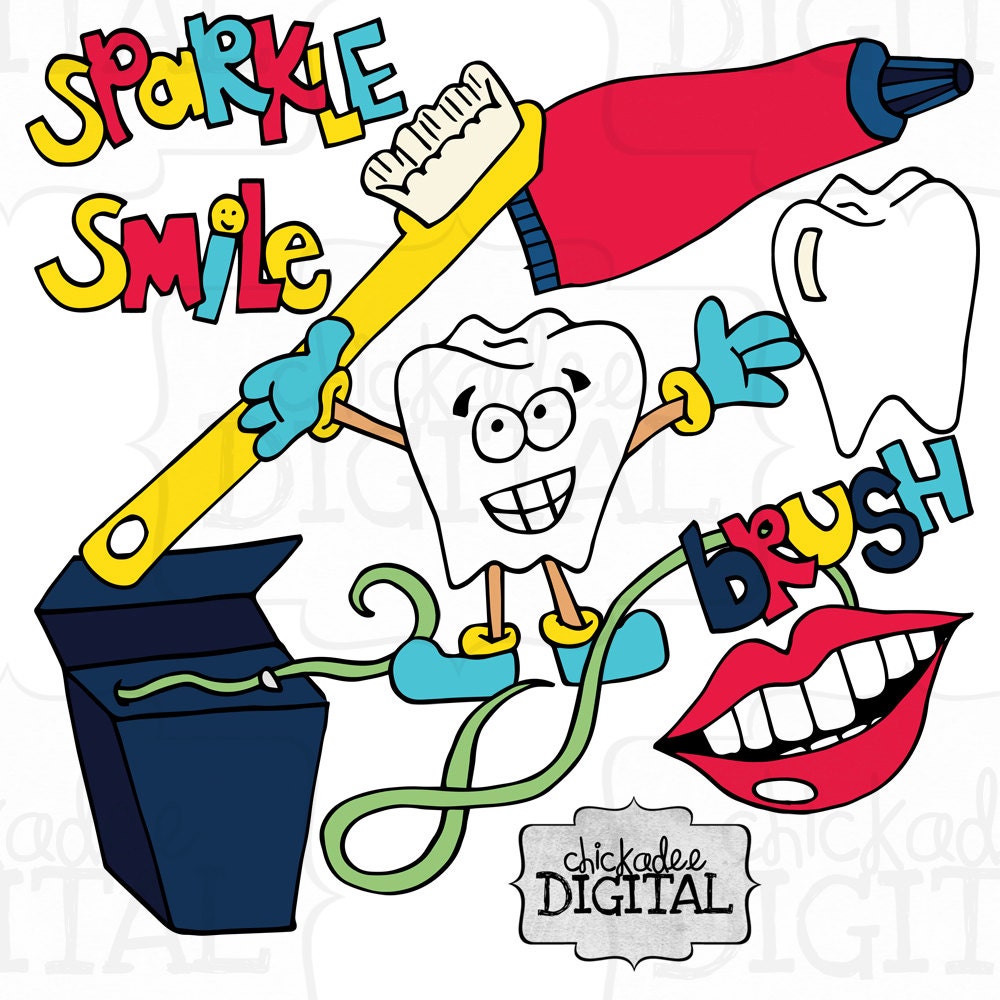 Instant Download Dental Clip Art Dentist Clipart Dental